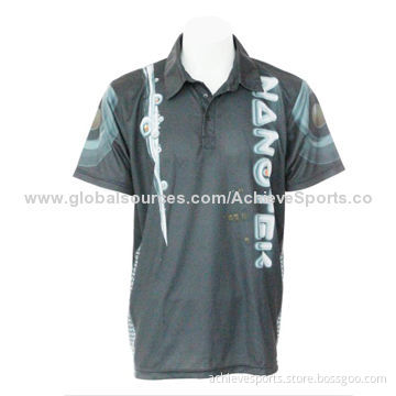 Sublimated Latest Polo Shirt with Classical Design, Customized